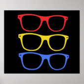 dickes Brillenposter Poster (Vorne)