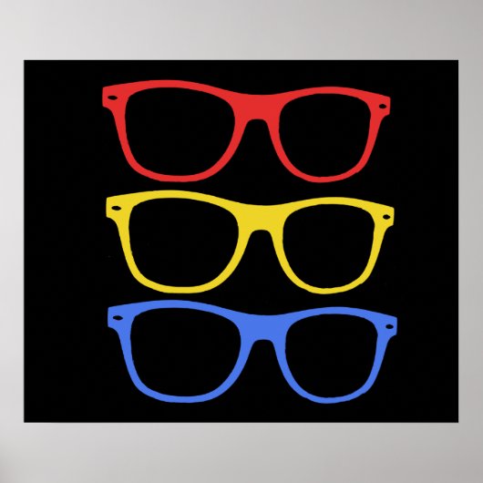 dickes Brillenposter Poster (Vorne)