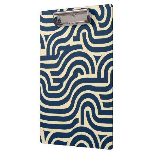 dickes, glattes Muster Rot, Gelb, Blau, Klemmbrett (Links)