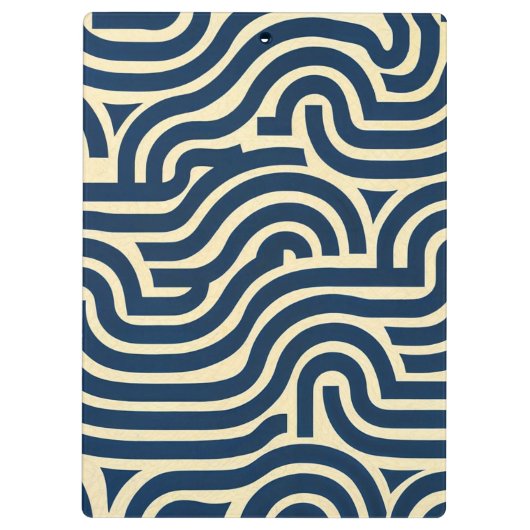 dickes, glattes Muster Rot, Gelb, Blau, Klemmbrett (Rückseite)