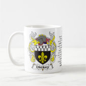 Dickey-Familien-Wappen Tasse (Links)