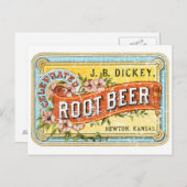 Dickey-Wurzel Beer-1899 - beunruhigt Postkarte (Vorne/Hinten)