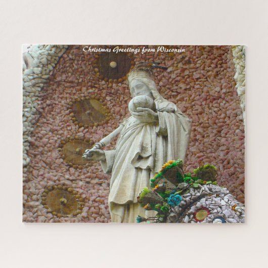 Dickeyville Grotto Wisconsin - Weihnachtsgrüße Puzzle (Horizontal)