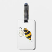 Dickflügelige Hummel Gepäckanhänger (Rückseite vertikal)