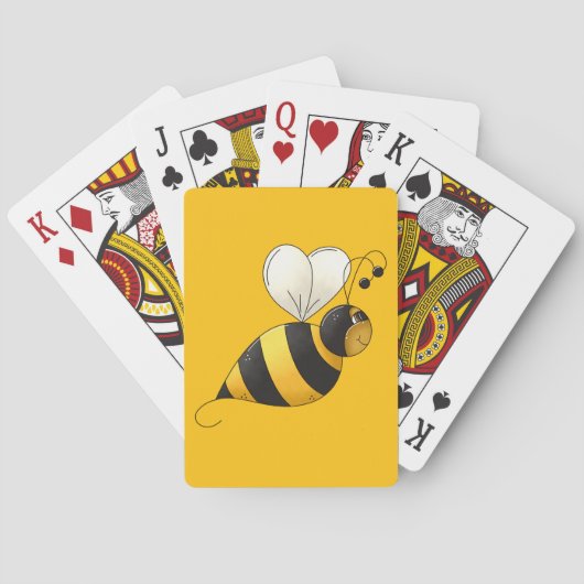 Dickflügelige Hummel Spielkarten (Rückseite)