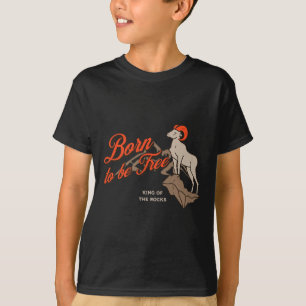 Dickhornschaf beim Bergsteigen, Vintage Outdoor T-Shirt