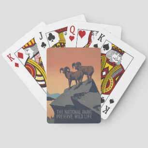 Dickhornschafe American West Wildlife Spielkarten