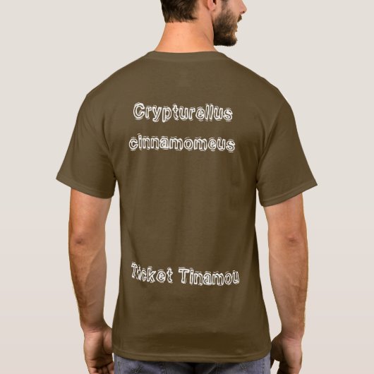 Dickicht Tinamou T-Shirt (Rückseite)