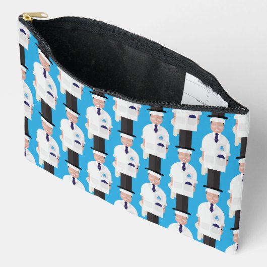 Dickie – Patterned Zipper Accessory Pouch Zubehörtasche (Offen)