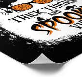 Dickige Oberschenkel und unheimliche Gänse Hallowe Poster (Ecke)