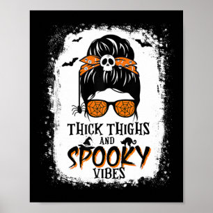 Dickige Oberschenkel und unheimliche Gänse Hallowe Poster