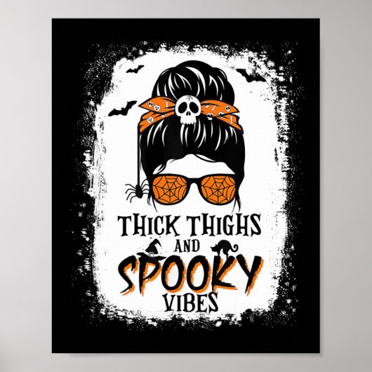 Dickige Oberschenkel und unheimliche Gänse Hallowe Poster (Vorne)