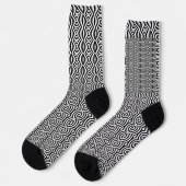 Dickige Wirbel weiße Socken (Linkes Detail)
