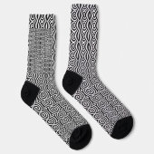 Dickige Wirbel weiße Socken (Rechts)