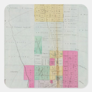 Dickinson County, Kansas Quadratischer Aufkleber
