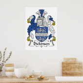Dickinson Familienwappen Poster (Küche)