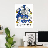 Dickinson Familienwappen Poster (Heimbüro)