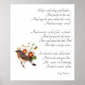 Dickinson Hope Poem Poster (Vorne)