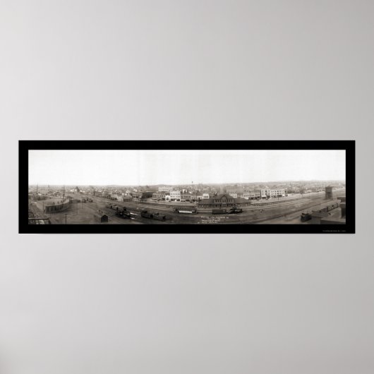 Dickinson North Dakota Foto 1914 Poster (Vorne)