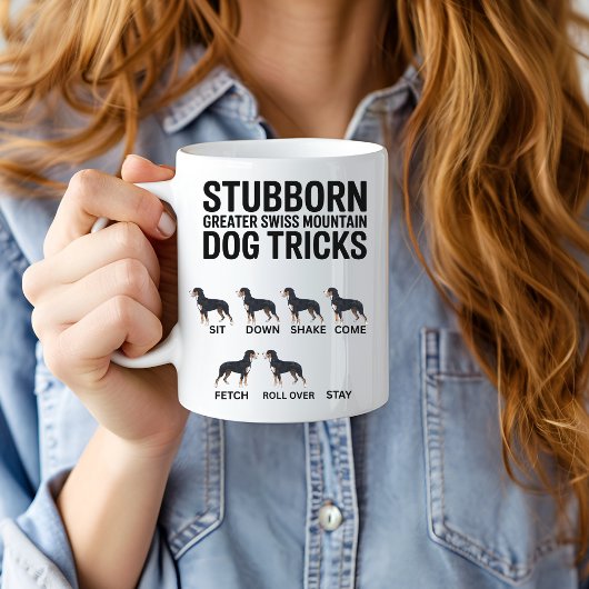 Dickköpfige Greater Swiss Mountain Dog Tricks, Lus Kaffeetasse
