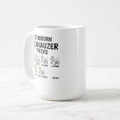 Dickköpfige Schnauzer Tricks , Lustiger Schnauzer Kaffeetasse (Vorderseite Links)