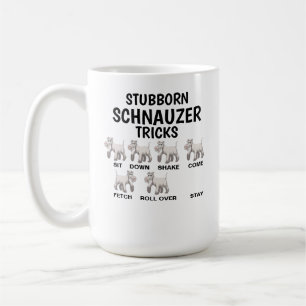 Dickköpfige Schnauzer Tricks , Lustiger Schnauzer Kaffeetasse