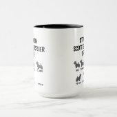 Dickköpfige Scottish Terrier Tricks , Lustige Scot Tasse (Zentrum)