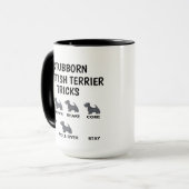 Dickköpfige Scottish Terrier Tricks , Lustige Scot Tasse (Vorderseite Links)