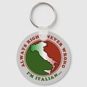 Dickköpfiger italienischer Lustiger Schlüsselanhänger