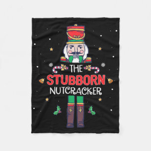 Dickköpfiger Nussknacker Lustiger Weihnachten Fami Fleecedecke