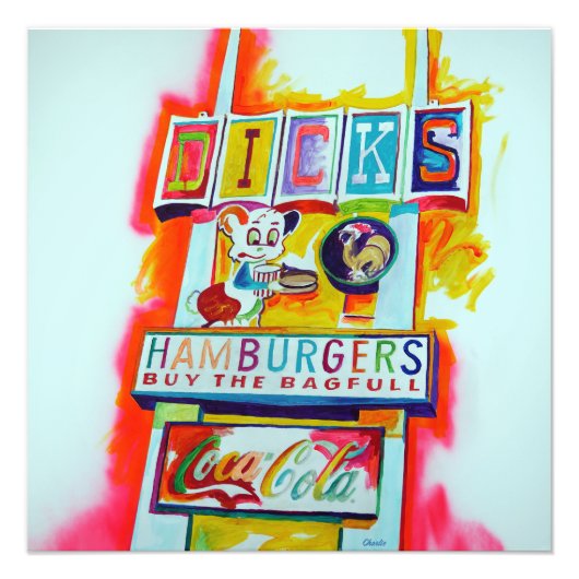 Dick's Drive in Fotodruck (Vorne)