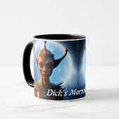 Dicks Morgentee Personalisiert anpassbar Tasse (Vorderseite Links)