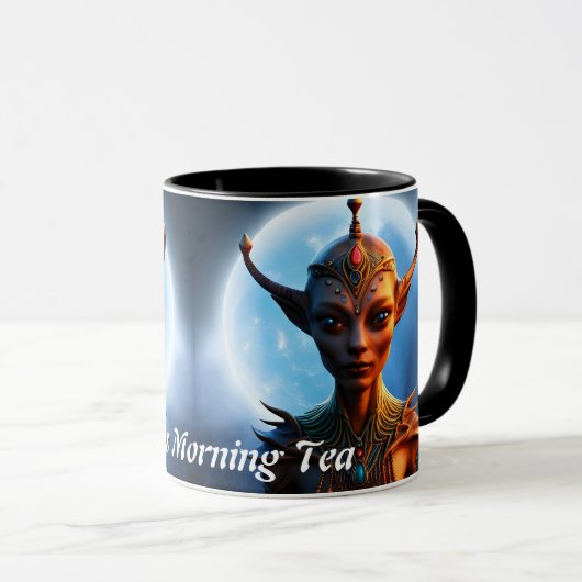 Dicks Morgentee Personalisiert anpassbar Tasse (VorderseiteRechts)