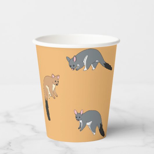Dickschwanzpossums Papierbecher (Vorderseite)