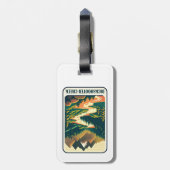 Dickshooter Creek Idaho Colors Gepäckanhänger (Rückseite vertikal)