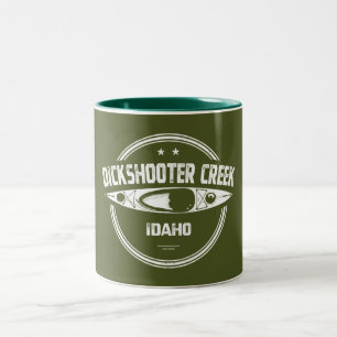 Dickshooter Creek Idaho Kayaking Zweifarbige Tasse