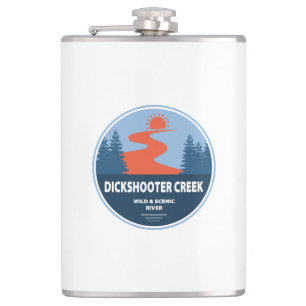 Dickshooter Creek Wild und Landschaftlicher Fluss  Flachmann