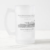 Dickson-Schaltungs-Lokomotive 1886 Mattglas Bierglas (Links)