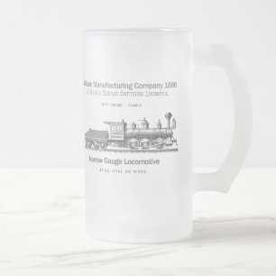 Dickson-Umschaltlokomotive 1886 Mattglas Bierglas