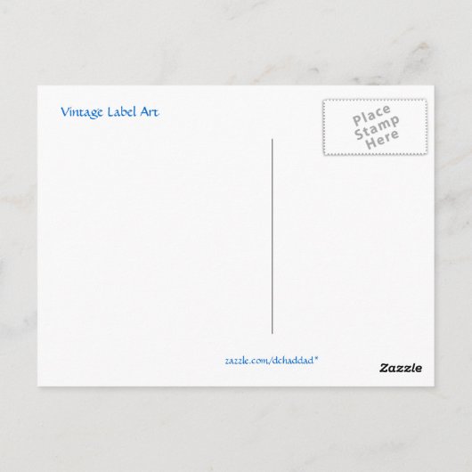 Dickys Vintage Root Beer Ad Postkarte (Rückseite)