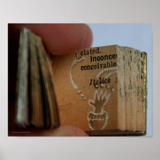 DicofrAngle Miniaturbuch Hand Zeichnend Poster (Vorne)