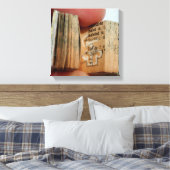 DicofrAngle Miniaturbuch-Jacket Zeichnend Leinwand (Insitu (Schlafzimmer))