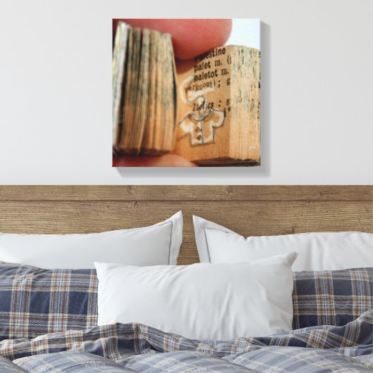 DicofrAngle Miniaturbuch-Jacket Zeichnend Leinwand (Insitu (Schlafzimmer))