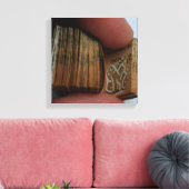 DicofrAngle Miniaturbuch ohne Titel Zeichnend Lein Leinwanddruck (Insitu (Wohnzimmer))