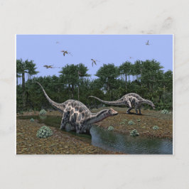 Dicraeosaurus-Szene Postkarte