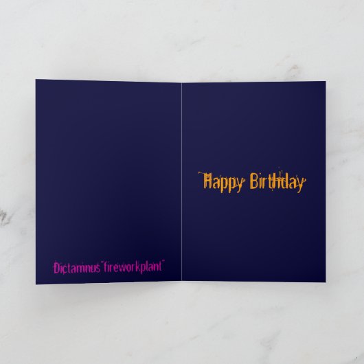 Dictamnus "Fireworkplant " Karte (Innenseite)