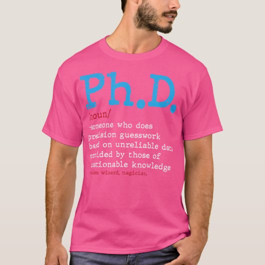 Dictionary Abschluss Doktortitel Master Dictionary T-Shirt (Vorderseite)