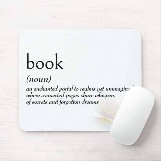 Dictionary Definition For BOOK Mousepad (Mit Mouse)