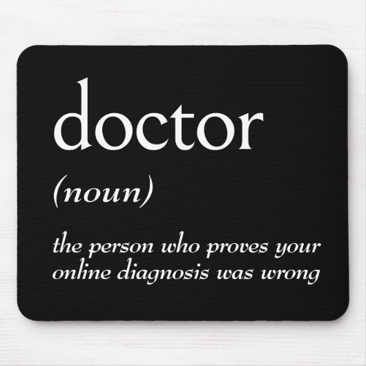 Dictionary Definition For DOCTOR Mousepad (Vorne)