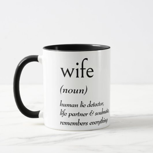 Dictionary Definition for WIFE Tasse (Links)